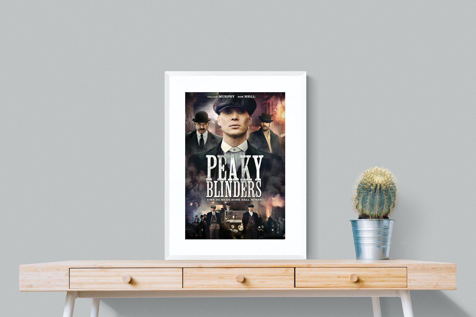 Peaky Blinders-Wall_Art-60 x 80cm-Framed Print-White-Pixalot