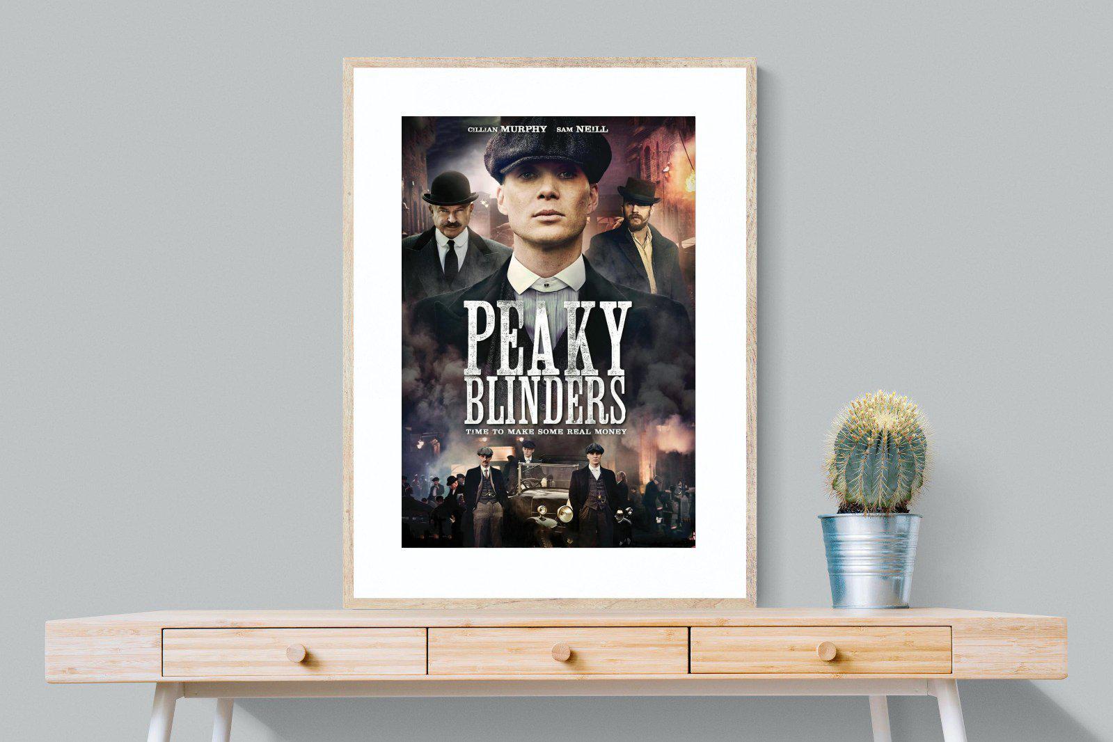 Peaky Blinders-Wall_Art-75 x 100cm-Framed Print-Wood-Pixalot
