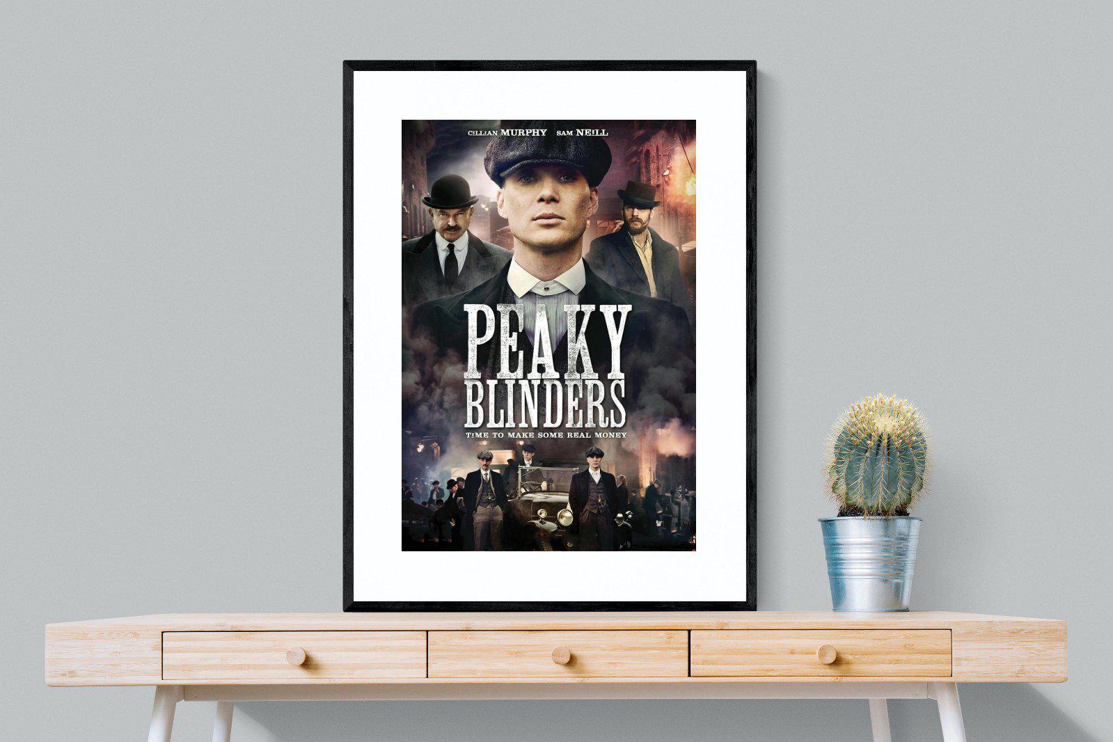 Peaky Blinders-Wall_Art-75 x 100cm-Framed Print-Black-Pixalot