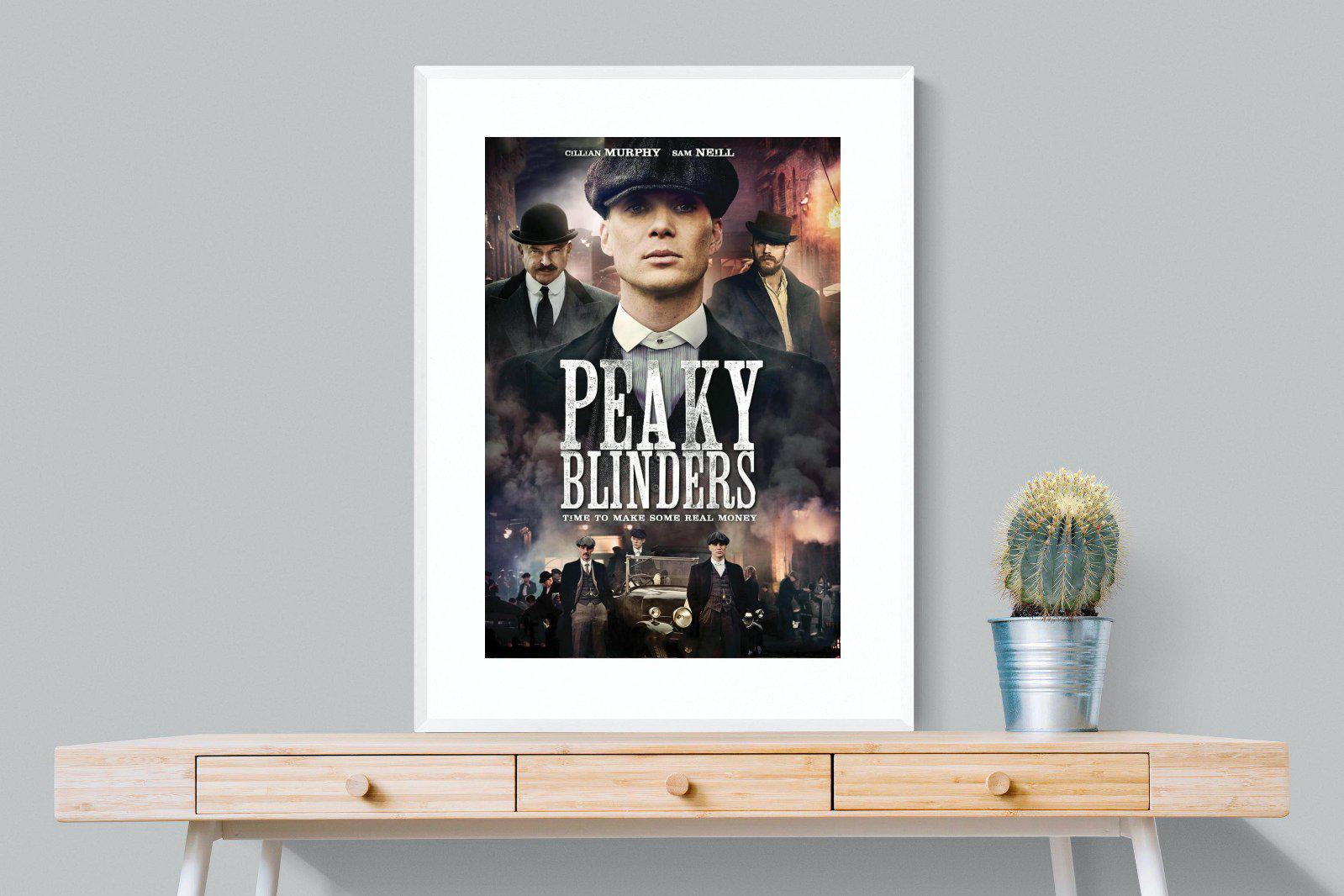Peaky Blinders-Wall_Art-75 x 100cm-Framed Print-White-Pixalot