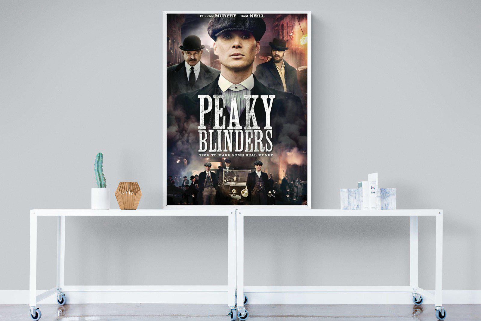 Peaky Blinders-Wall_Art-90 x 120cm-Mounted Canvas-White-Pixalot