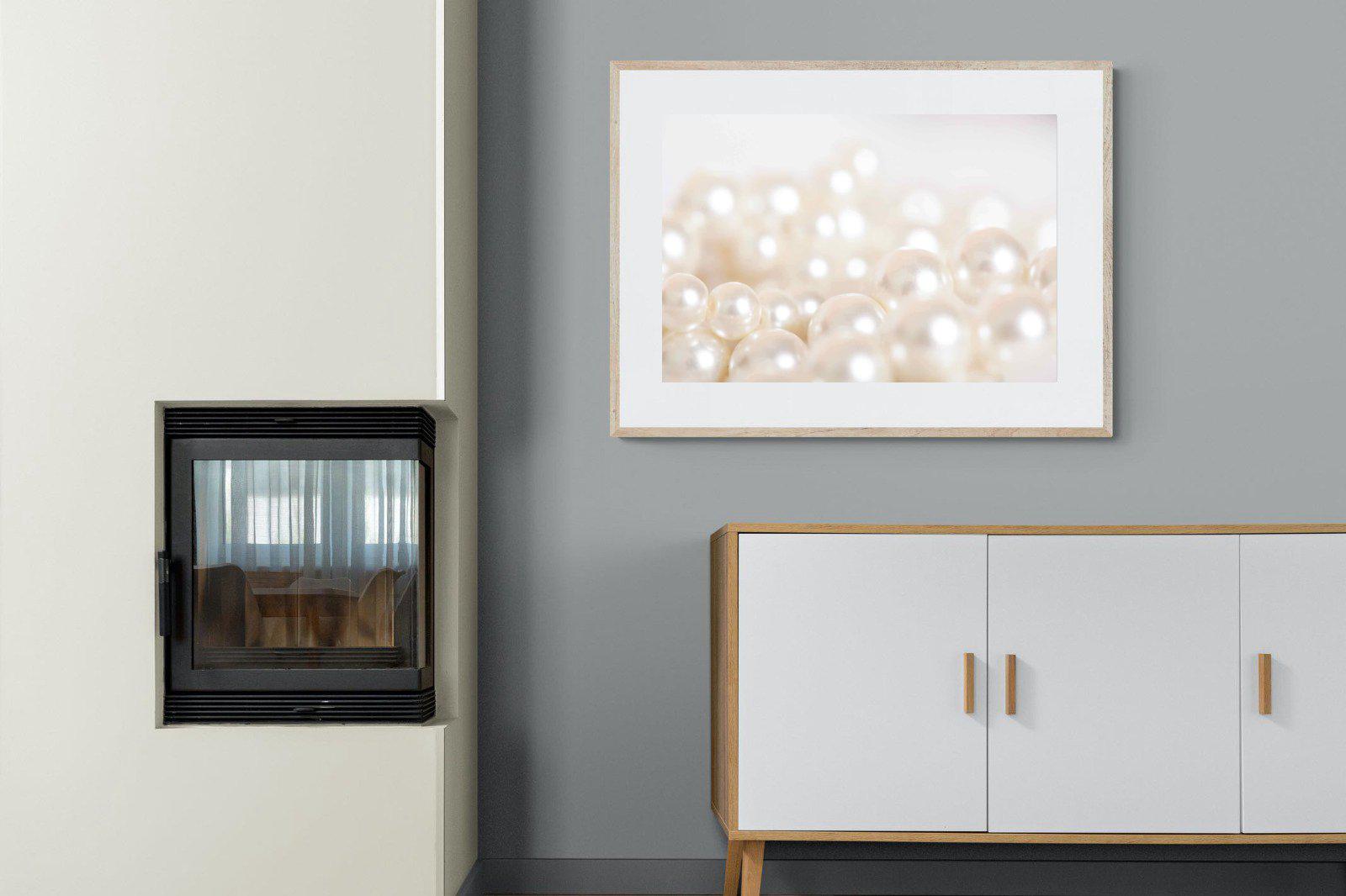 Pearls-Wall_Art-100 x 75cm-Framed Print-Wood-Pixalot