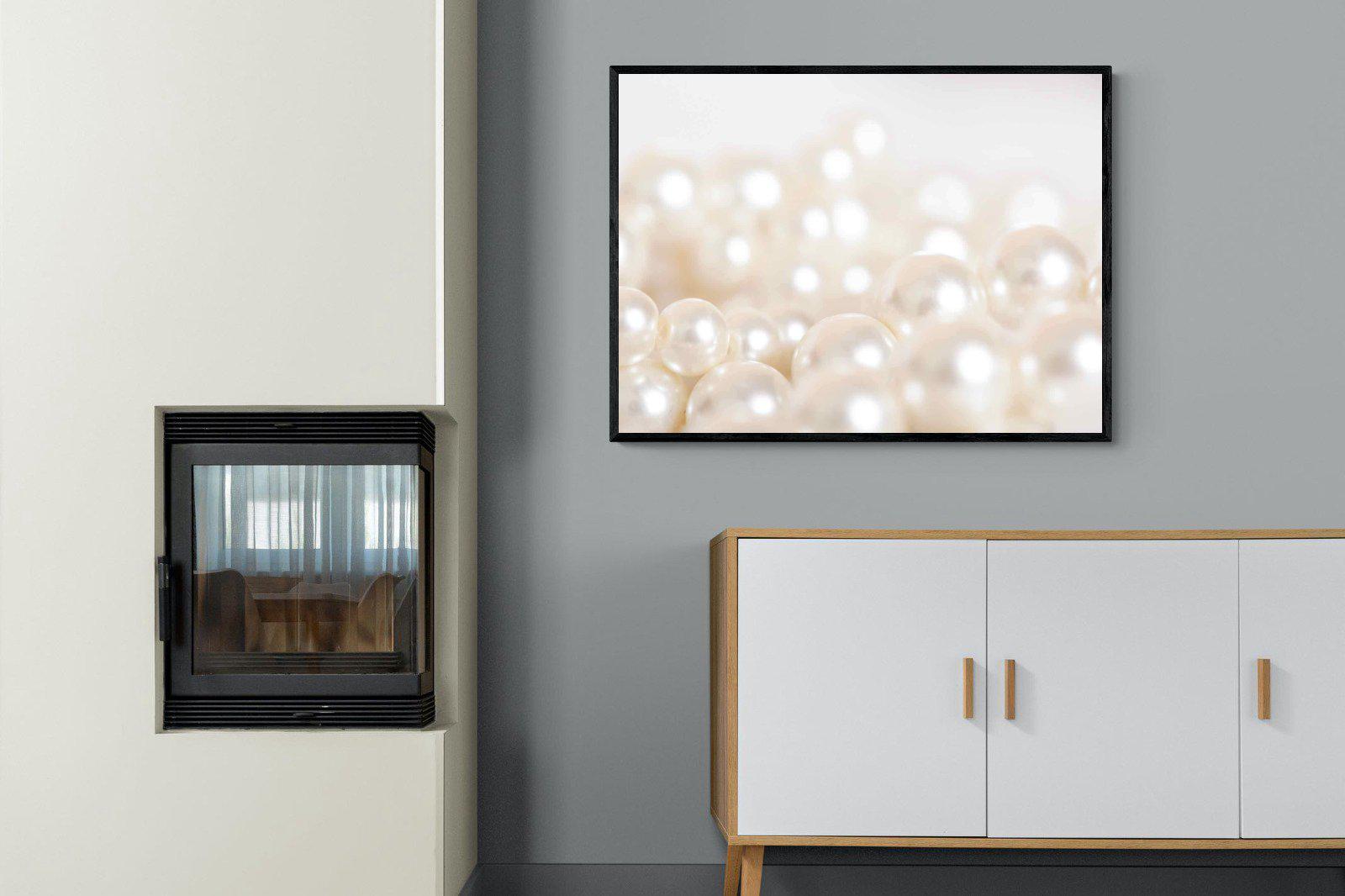 Pearls-Wall_Art-100 x 75cm-Mounted Canvas-Black-Pixalot