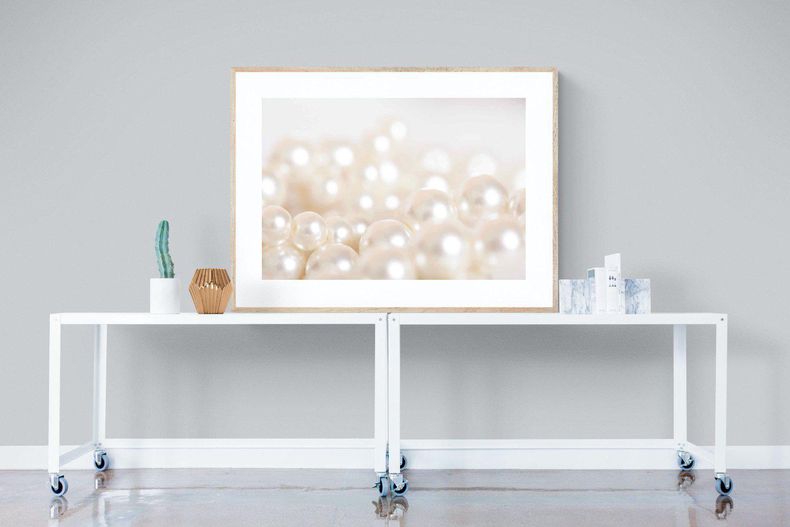 Pearls-Wall_Art-120 x 90cm-Framed Print-Wood-Pixalot