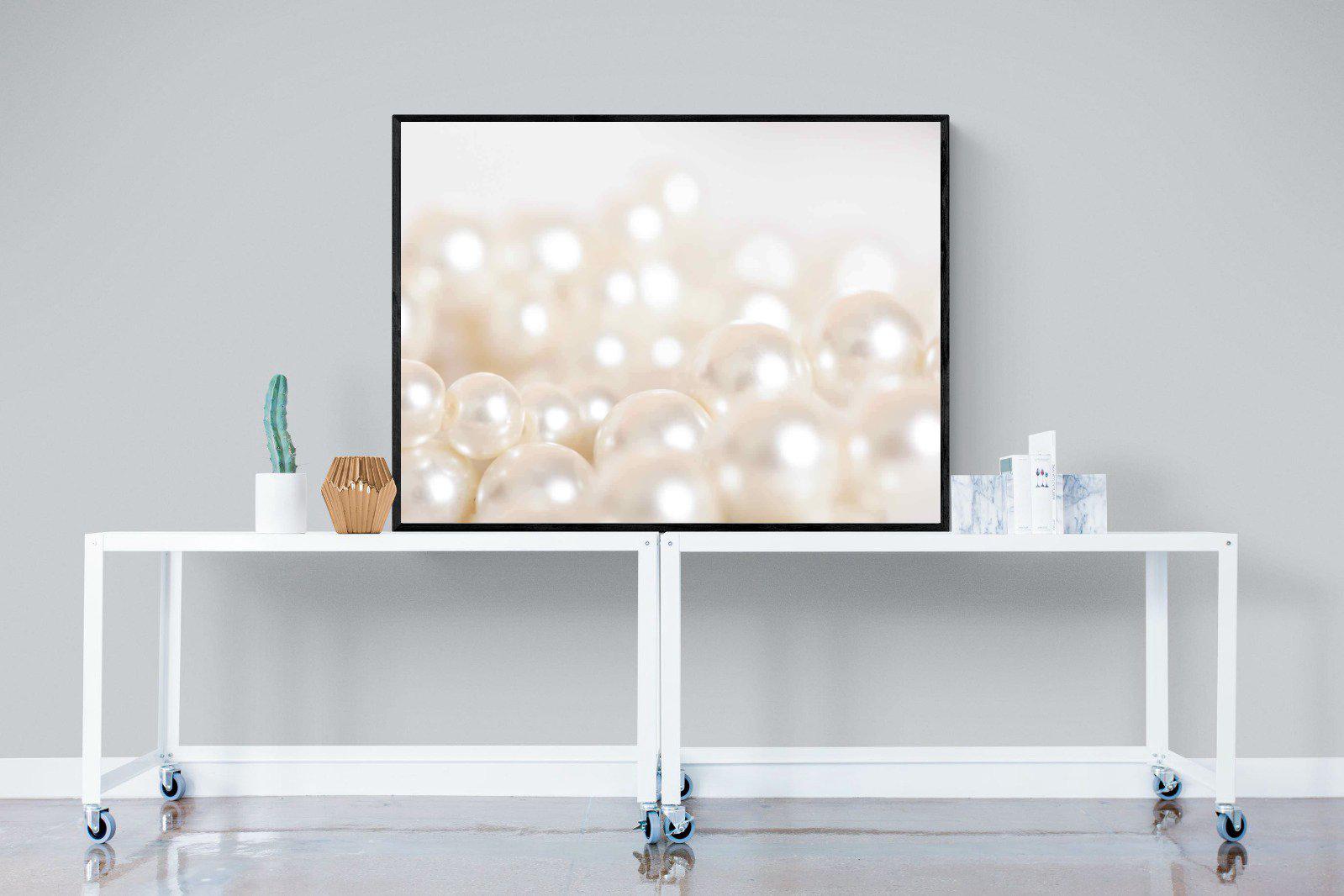 Pearls-Wall_Art-120 x 90cm-Mounted Canvas-Black-Pixalot