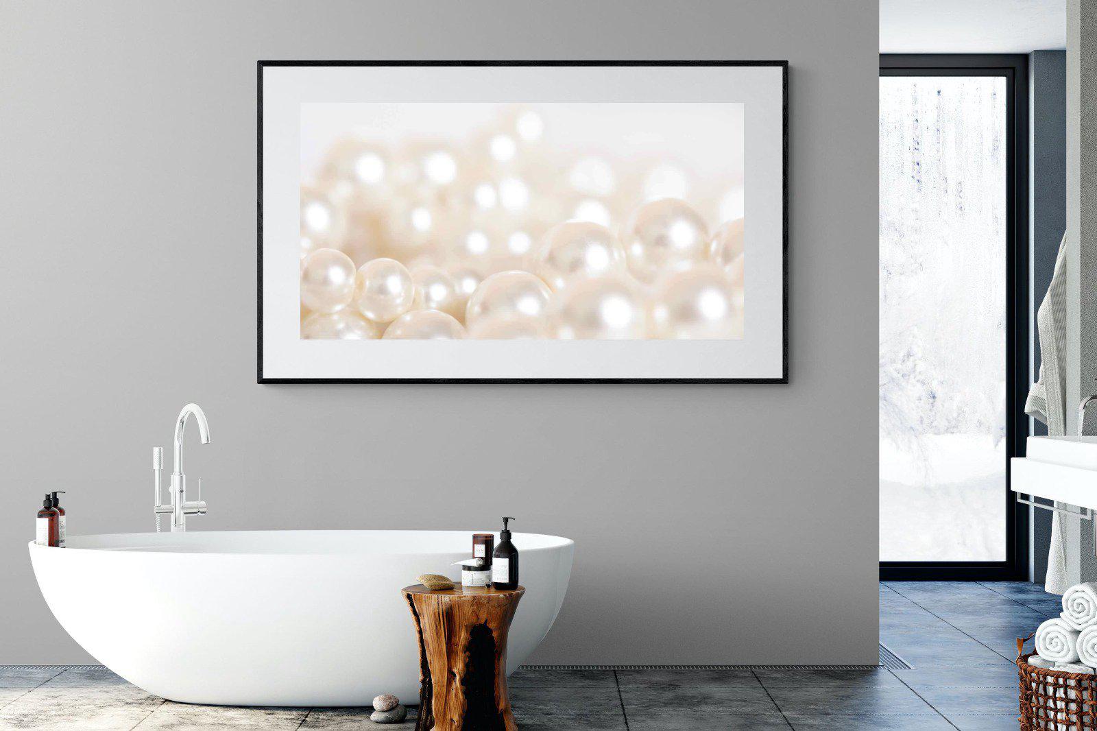 Pearls-Wall_Art-180 x 110cm-Framed Print-Black-Pixalot