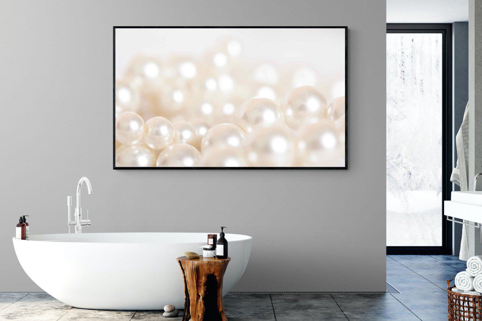 Pearls-Wall_Art-180 x 110cm-Mounted Canvas-Black-Pixalot