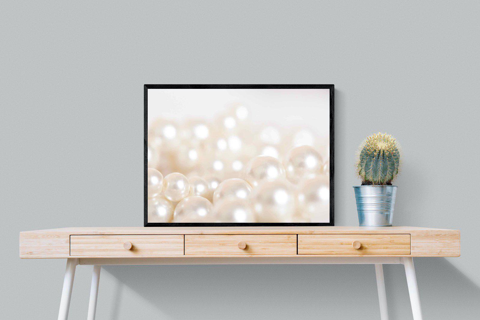 Pearls-Wall_Art-80 x 60cm-Mounted Canvas-Black-Pixalot