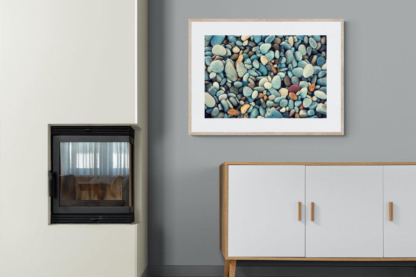 Pebbles-Wall_Art-100 x 75cm-Framed Print-Wood-Pixalot