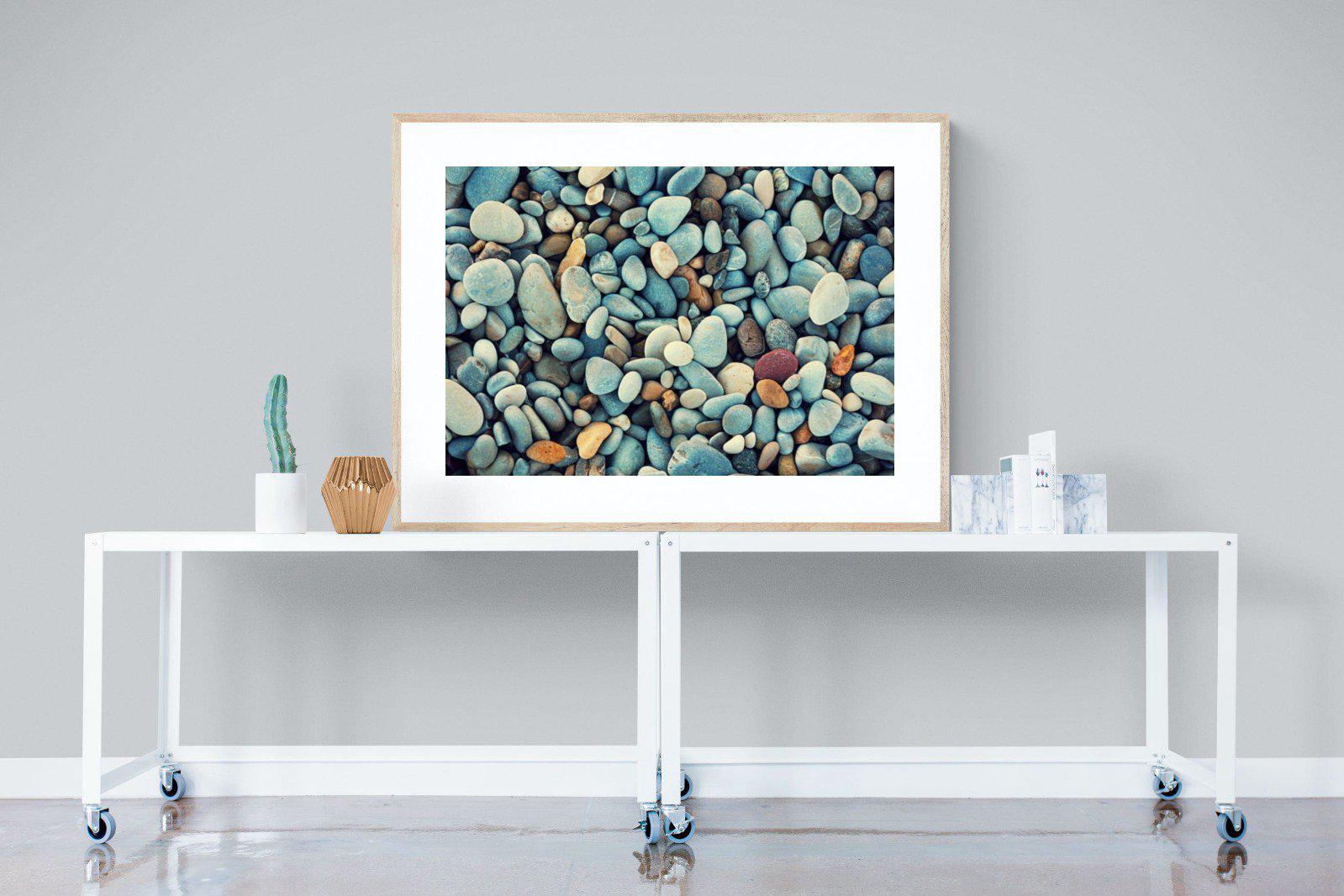 Pebbles-Wall_Art-120 x 90cm-Framed Print-Wood-Pixalot