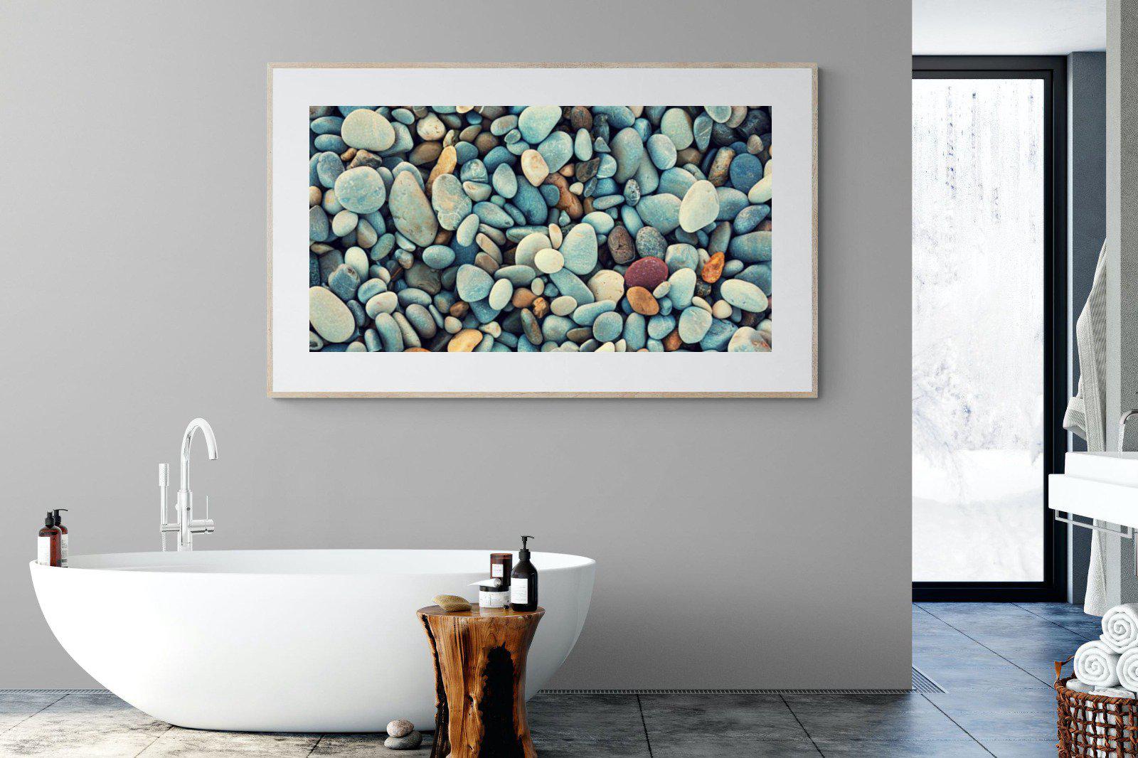 Pebbles-Wall_Art-180 x 110cm-Framed Print-Wood-Pixalot