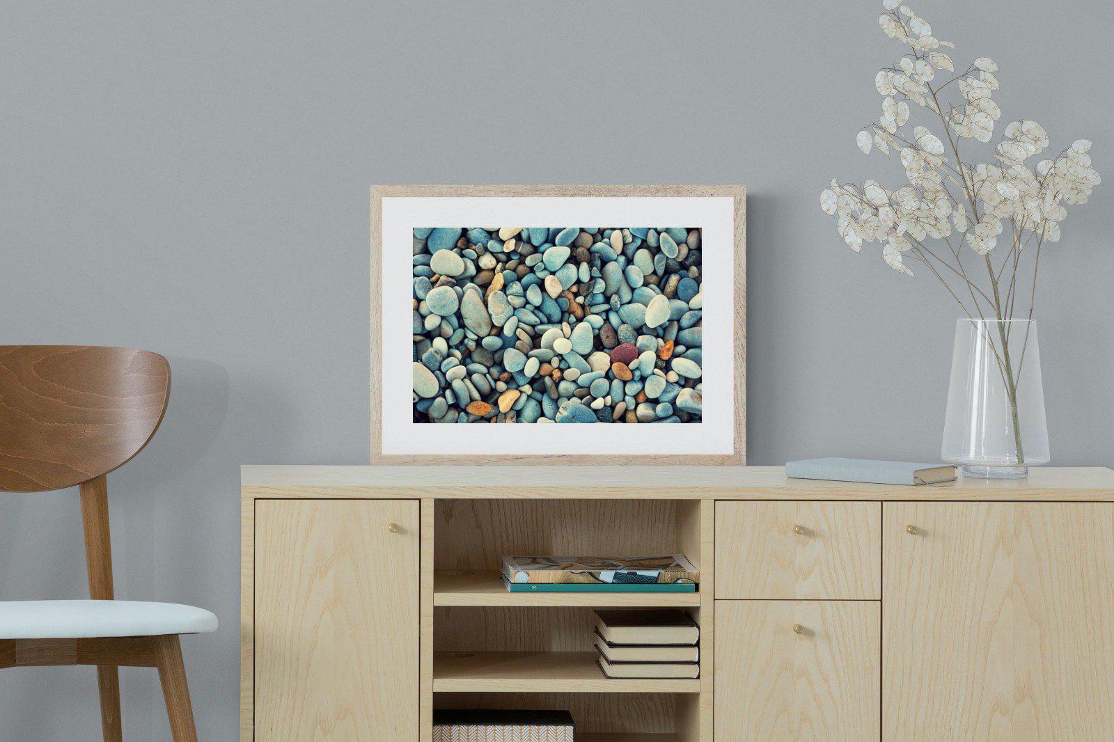 Pebbles-Wall_Art-60 x 45cm-Framed Print-Wood-Pixalot