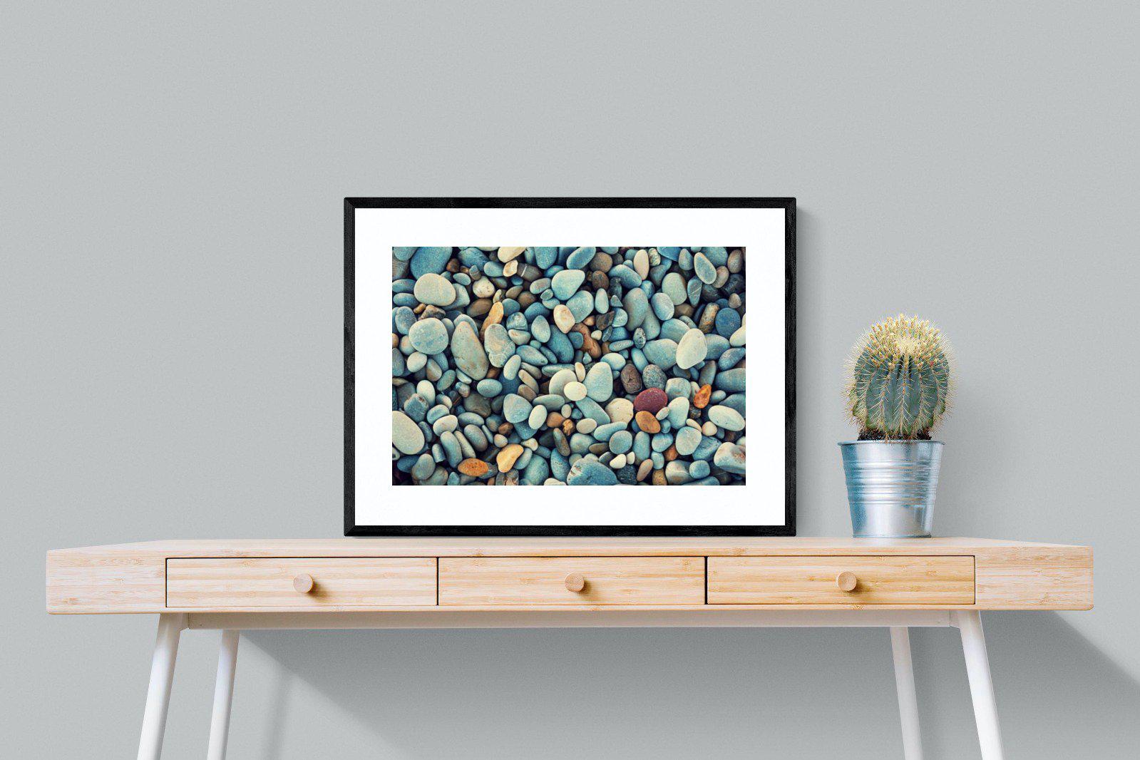 Pebbles-Wall_Art-80 x 60cm-Framed Print-Black-Pixalot