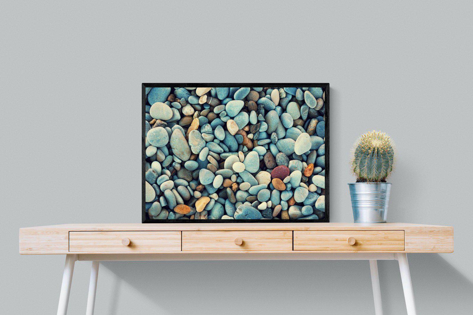 Pebbles-Wall_Art-80 x 60cm-Mounted Canvas-Black-Pixalot