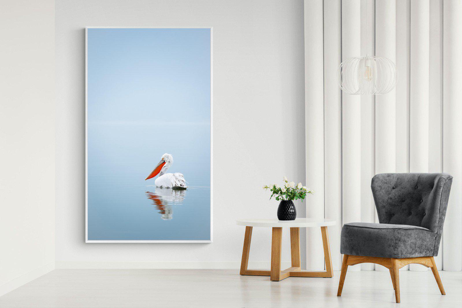 Pelican Blue-Wall_Art-130 x 220cm-Mounted Canvas-White-Pixalot