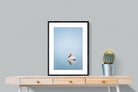 Pelican Blue-Wall_Art-60 x 80cm-Framed Print-Black-Pixalot