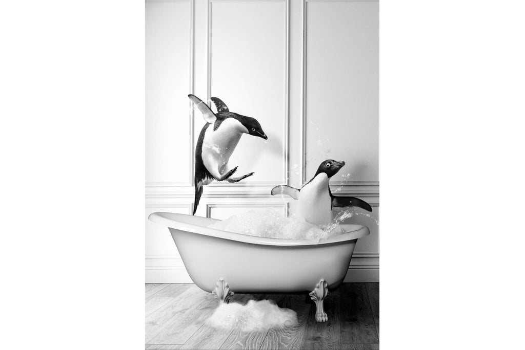 Penguin Tub-Wall_Art-Pixalot