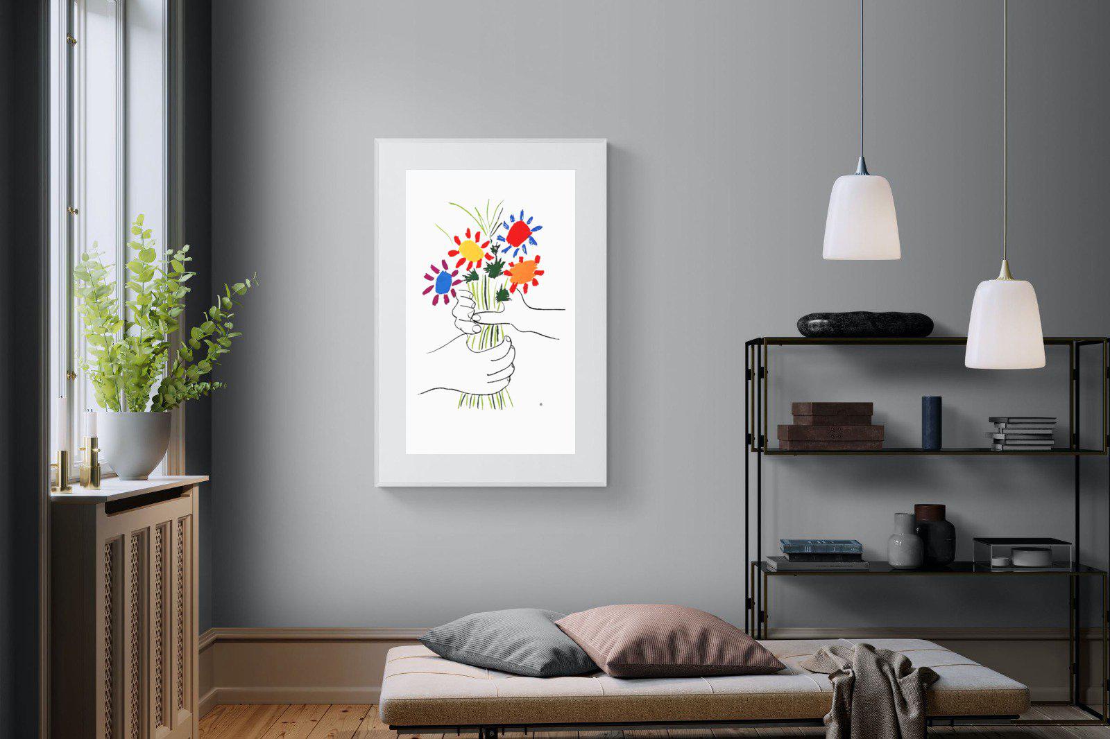 Petite Fleurs-Wall_Art-100 x 150cm-Framed Print-White-Pixalot