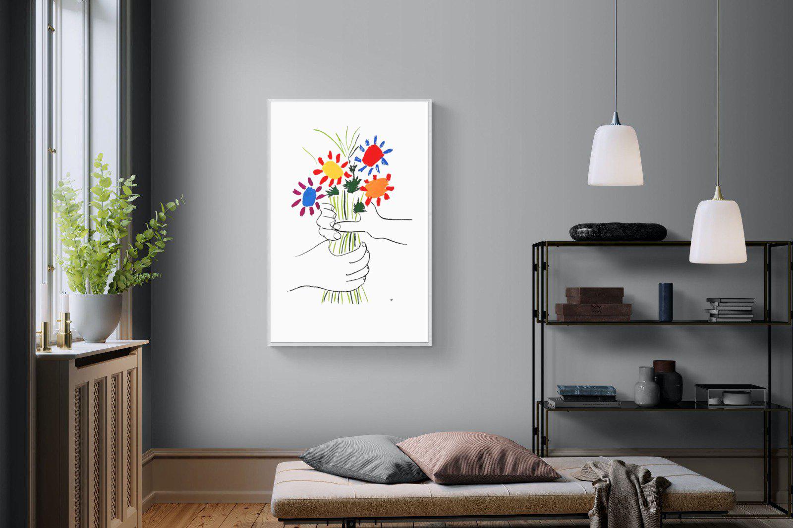 Petite Fleurs-Wall_Art-100 x 150cm-Mounted Canvas-White-Pixalot