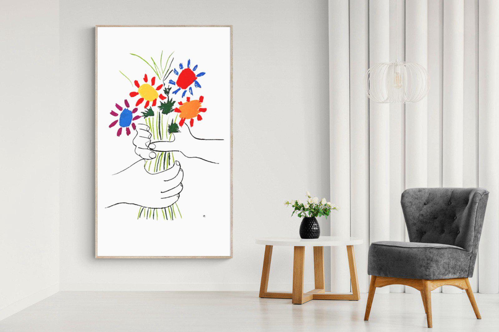 Petite Fleurs-Wall_Art-130 x 220cm-Mounted Canvas-Wood-Pixalot