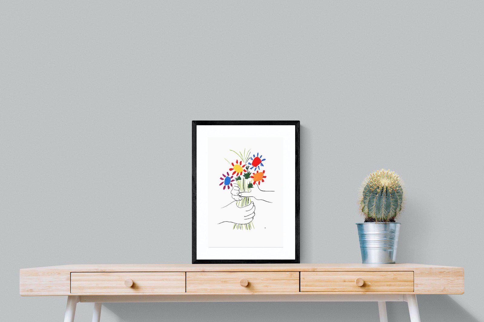 Petite Fleurs-Wall_Art-45 x 60cm-Framed Print-Black-Pixalot