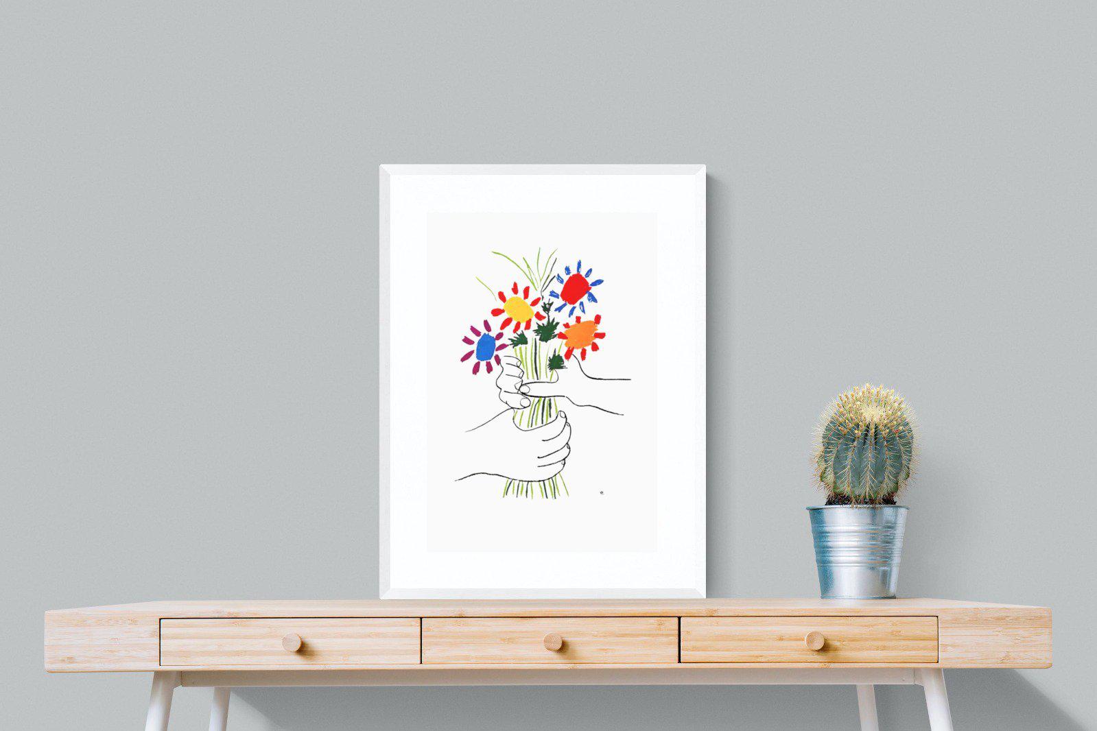 Petite Fleurs-Wall_Art-60 x 80cm-Framed Print-White-Pixalot