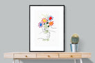 Petite Fleurs-Wall_Art-75 x 100cm-Framed Print-Black-Pixalot