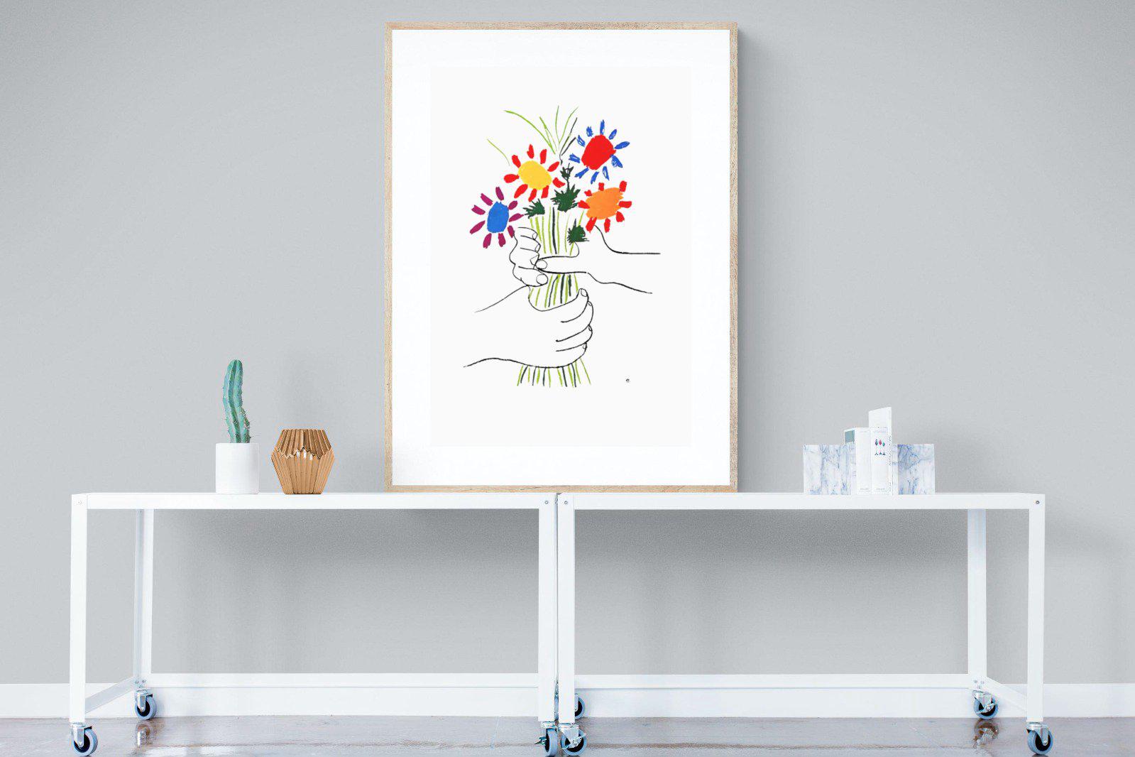 Petite Fleurs-Wall_Art-90 x 120cm-Framed Print-Wood-Pixalot