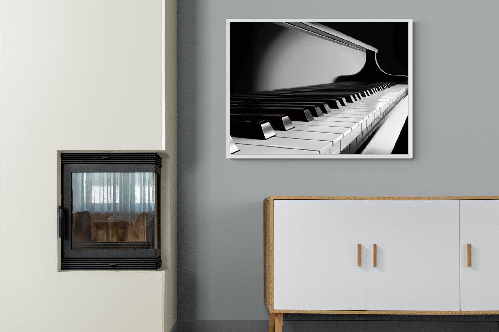 Piano-Wall_Art-100 x 75cm-Mounted Canvas-White-Pixalot