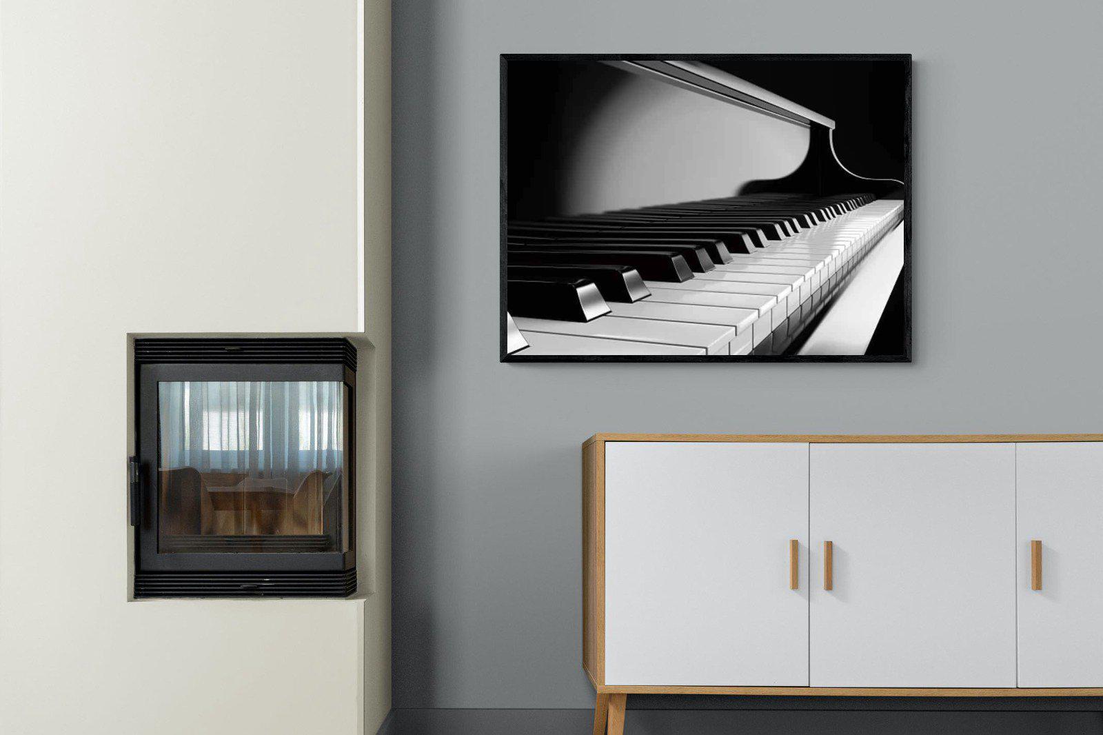Piano-Wall_Art-100 x 75cm-Mounted Canvas-Black-Pixalot
