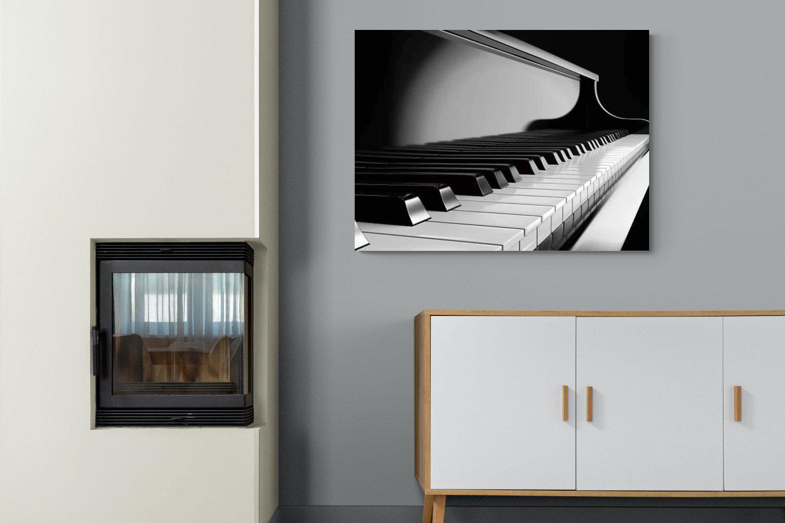 Piano-Wall_Art-100 x 75cm-Mounted Canvas-No Frame-Pixalot