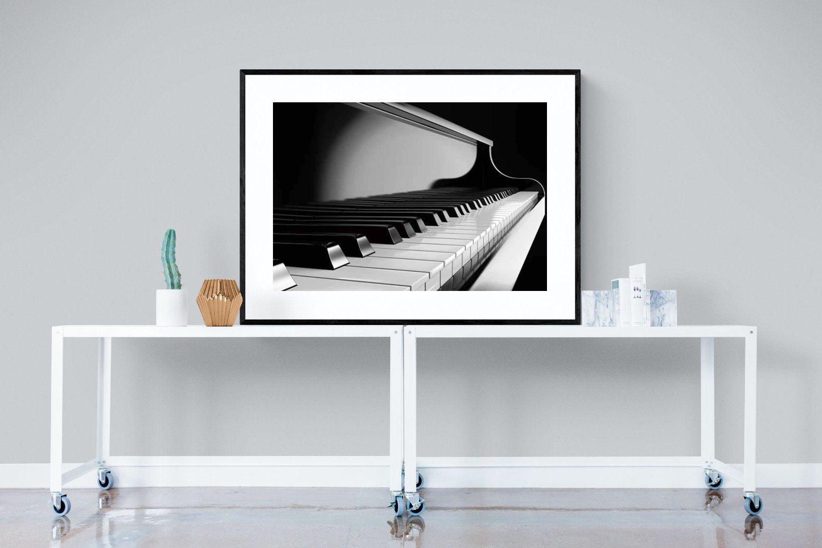 Piano-Wall_Art-120 x 90cm-Framed Print-Black-Pixalot