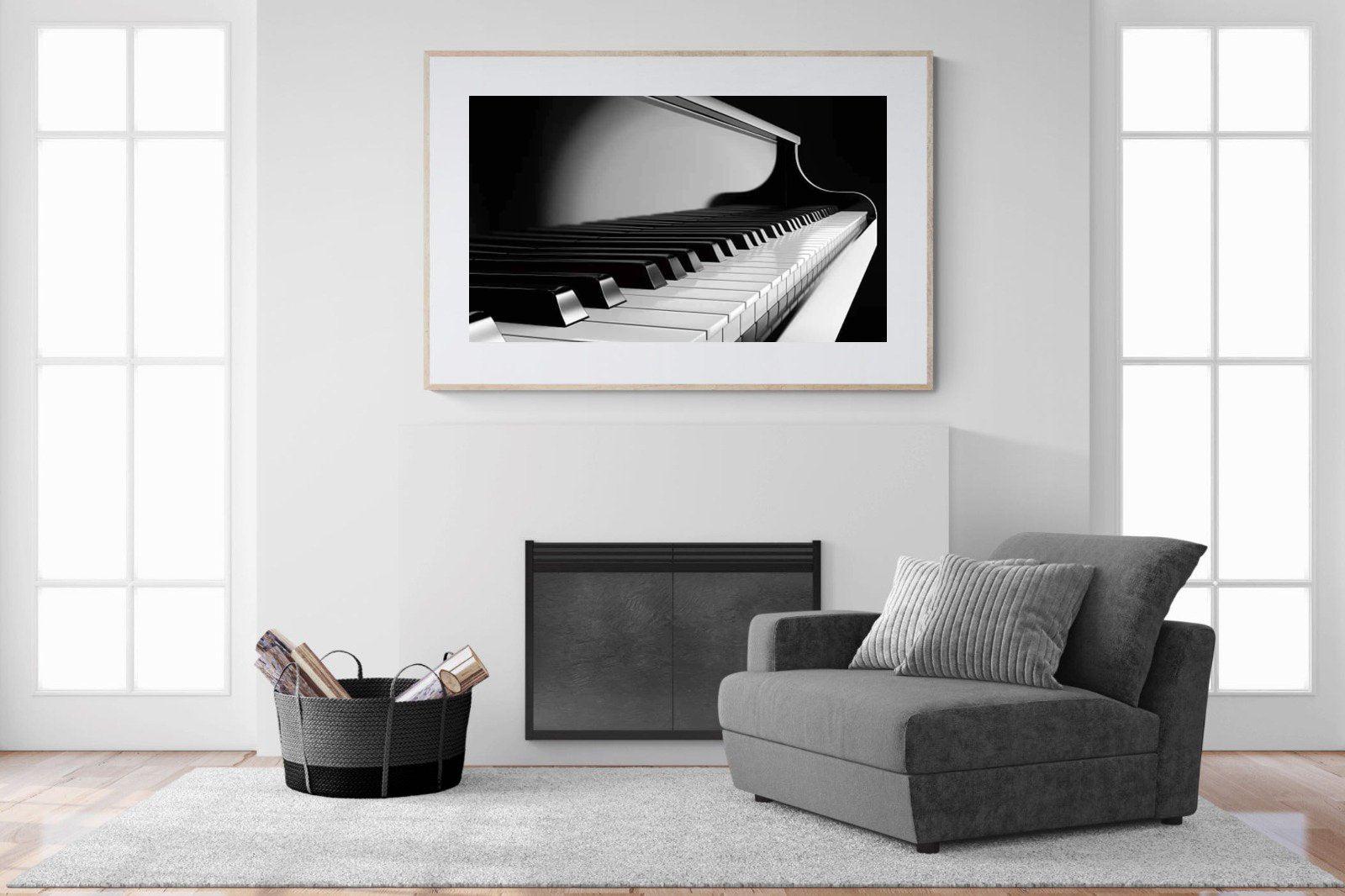 Piano-Wall_Art-150 x 100cm-Framed Print-Wood-Pixalot