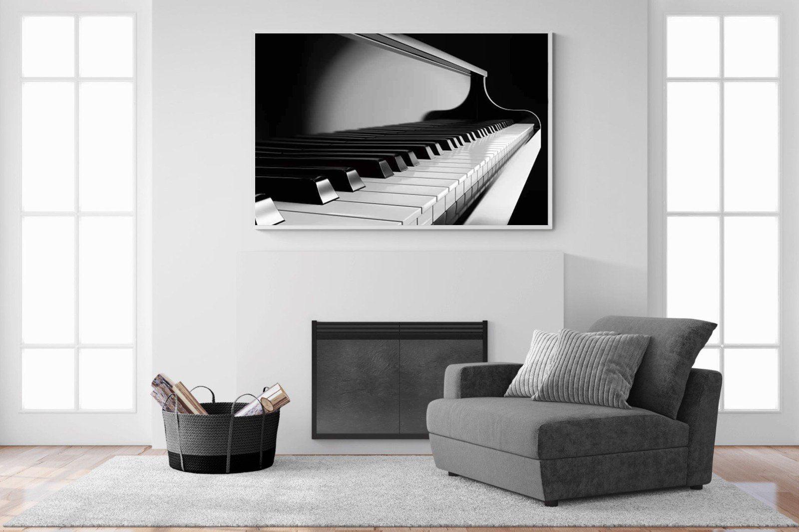 Piano-Wall_Art-150 x 100cm-Mounted Canvas-White-Pixalot