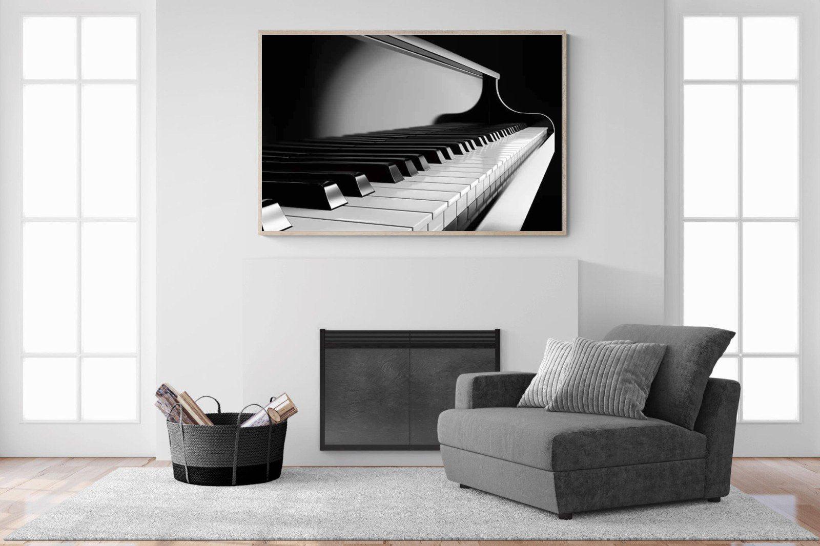 Piano-Wall_Art-150 x 100cm-Mounted Canvas-Wood-Pixalot