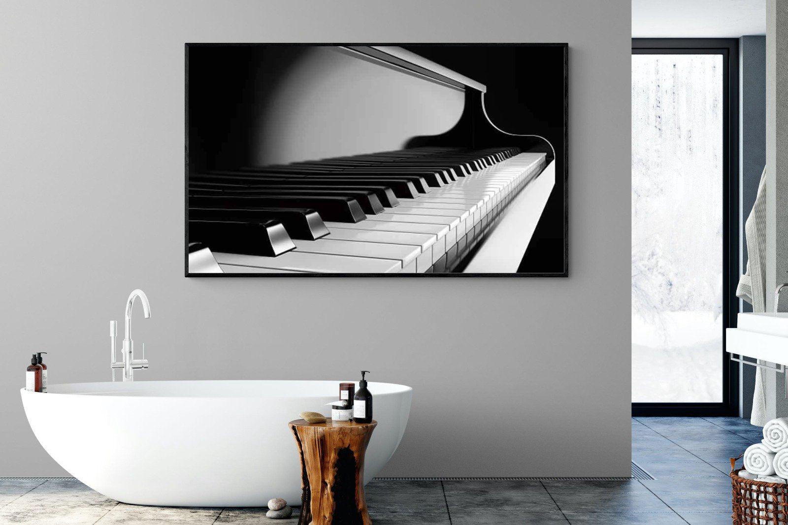 Piano-Wall_Art-180 x 110cm-Mounted Canvas-Black-Pixalot