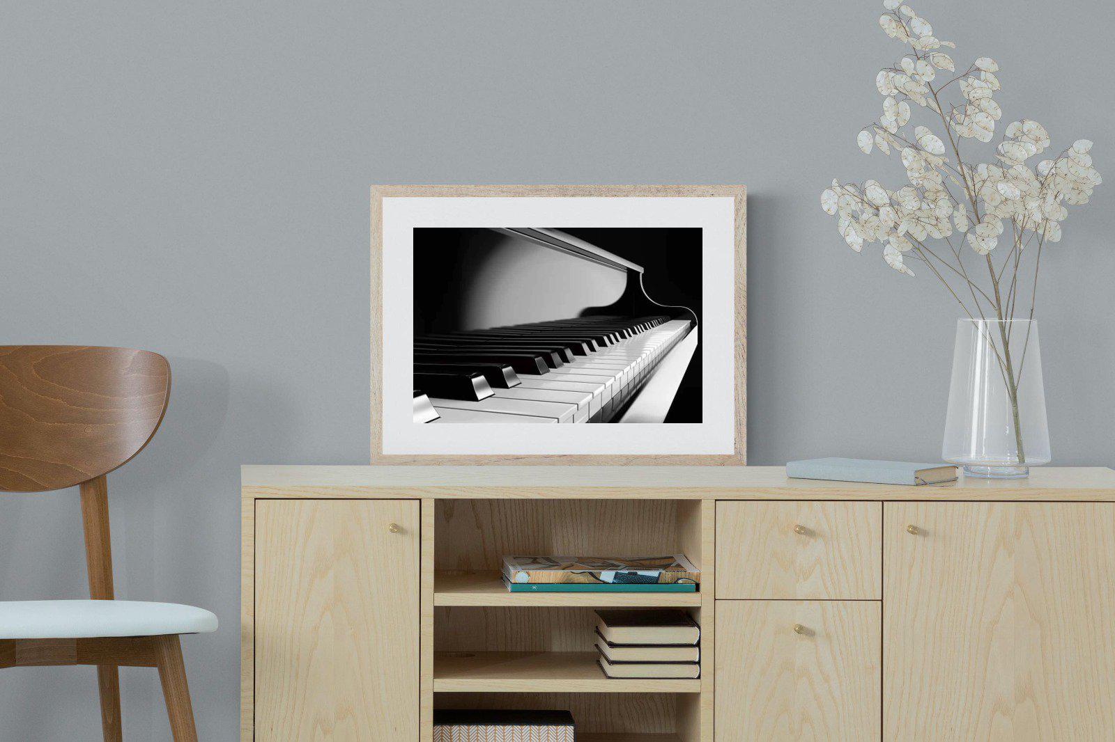 Piano-Wall_Art-60 x 45cm-Framed Print-Wood-Pixalot