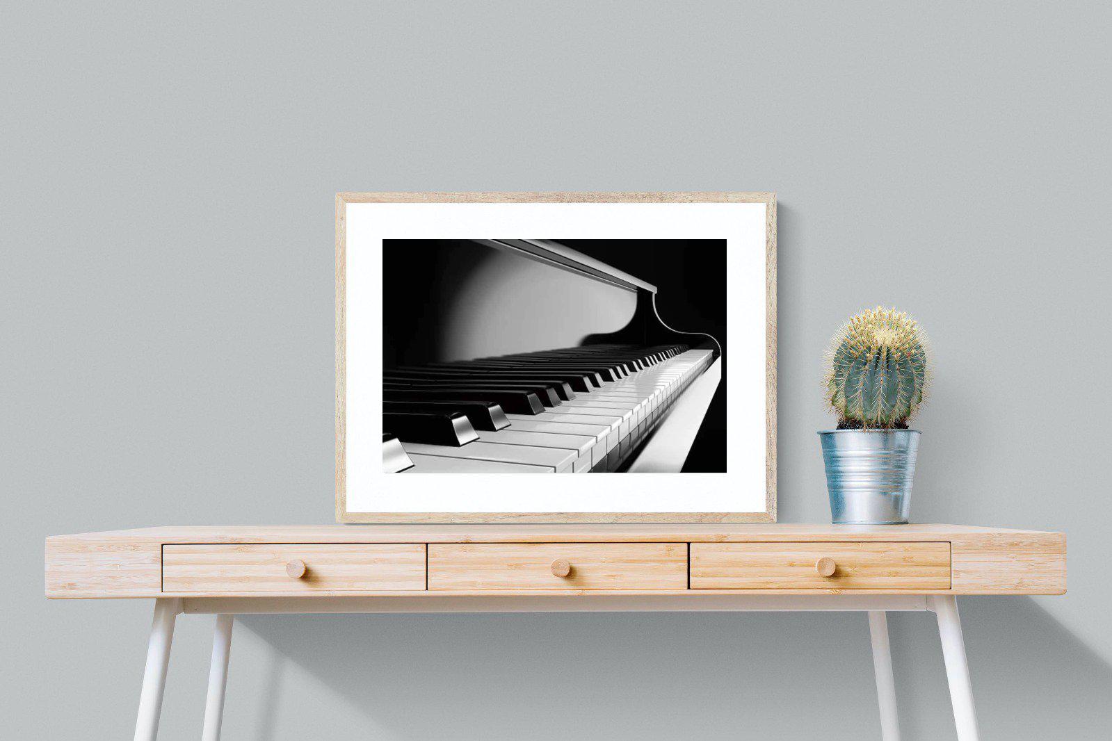 Piano-Wall_Art-80 x 60cm-Framed Print-Wood-Pixalot