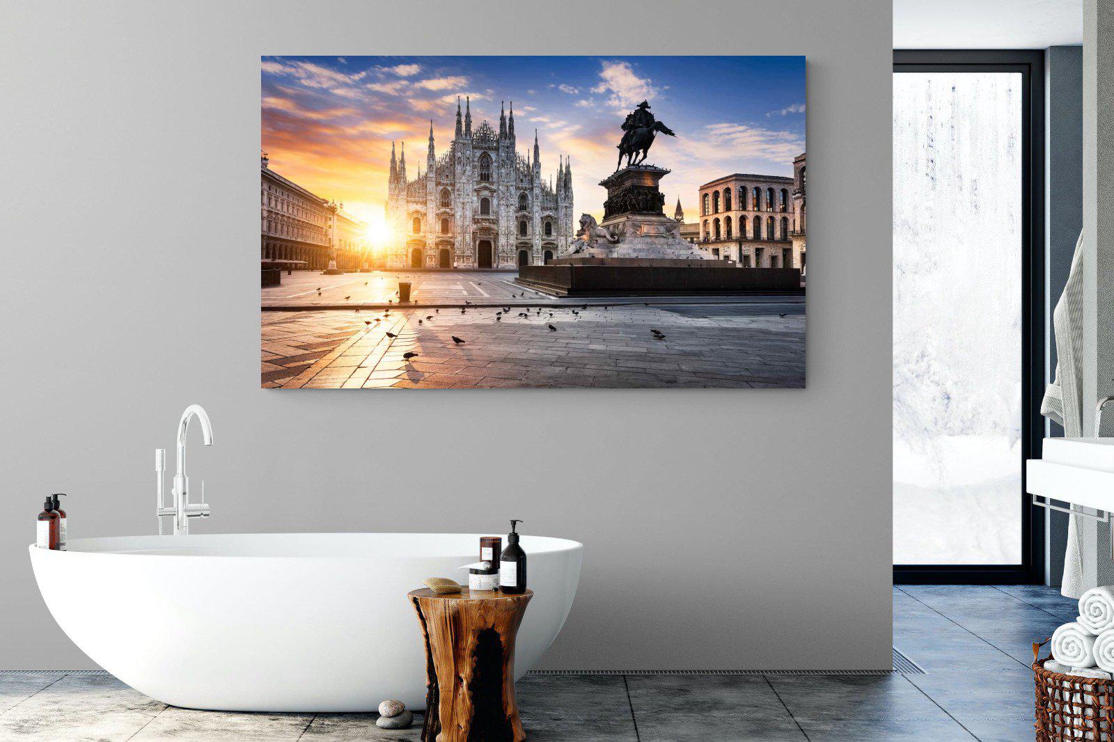 Piazza del Duomo-Wall_Art-180 x 110cm-Mounted Canvas-No Frame-Pixalot