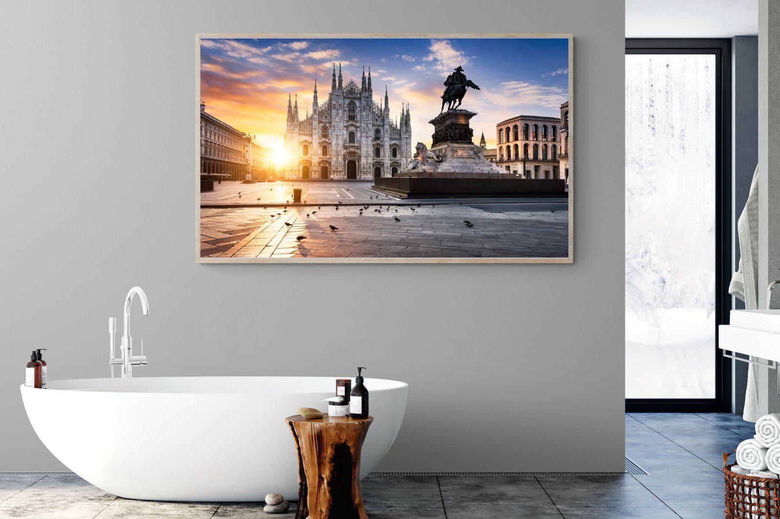Piazza del Duomo-Wall_Art-180 x 110cm-Mounted Canvas-Wood-Pixalot