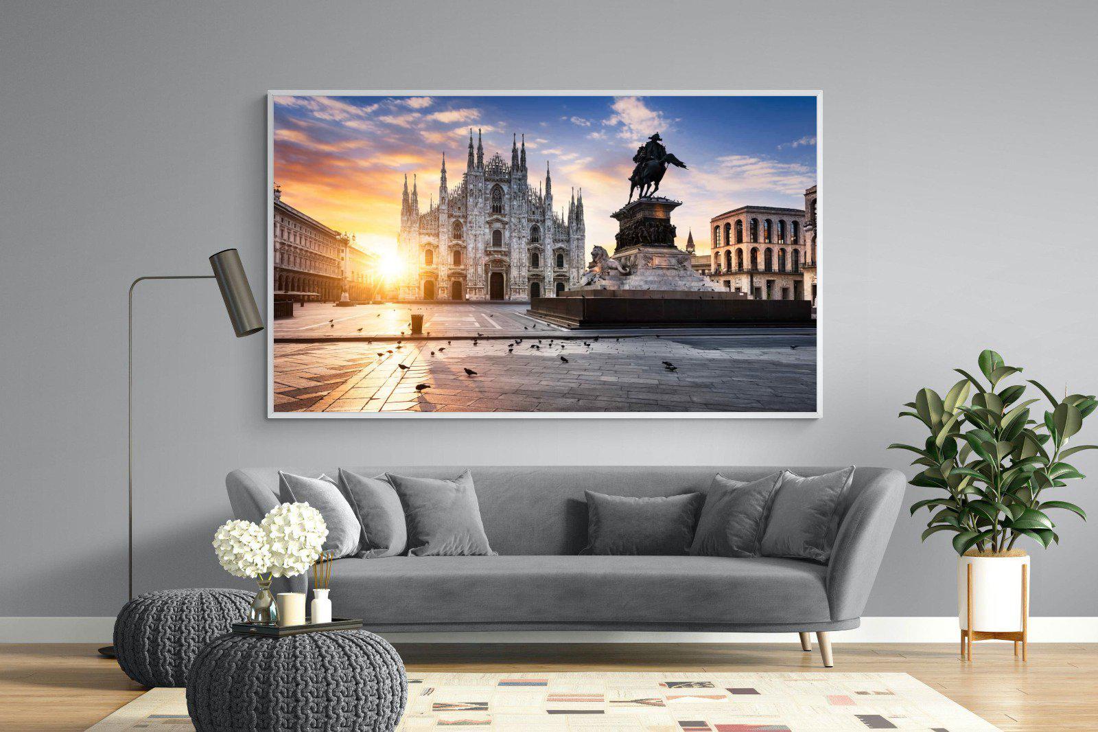 Piazza del Duomo-Wall_Art-220 x 130cm-Mounted Canvas-White-Pixalot
