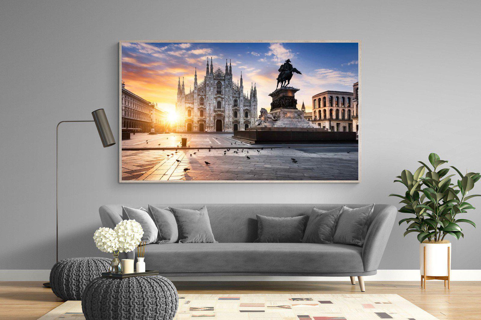 Piazza del Duomo-Wall_Art-220 x 130cm-Mounted Canvas-Wood-Pixalot