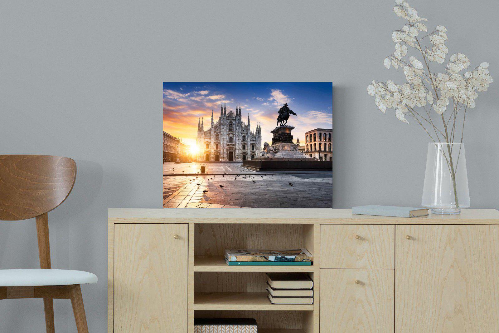 Piazza del Duomo-Wall_Art-60 x 45cm-Mounted Canvas-No Frame-Pixalot