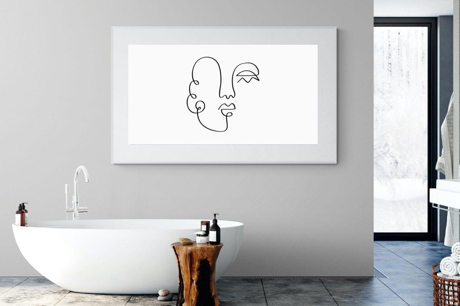Picasso One-Wall_Art-180 x 110cm-Framed Print-White-Pixalot