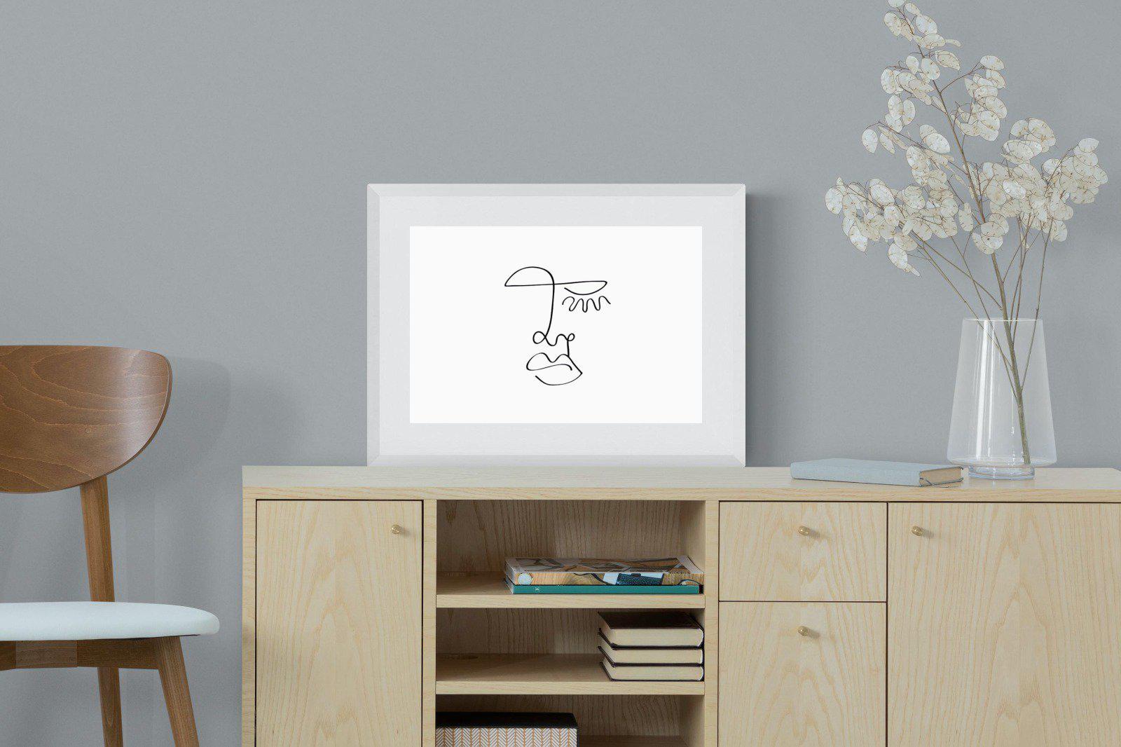 Picasso Three-Wall_Art-60 x 45cm-Framed Print-White-Pixalot