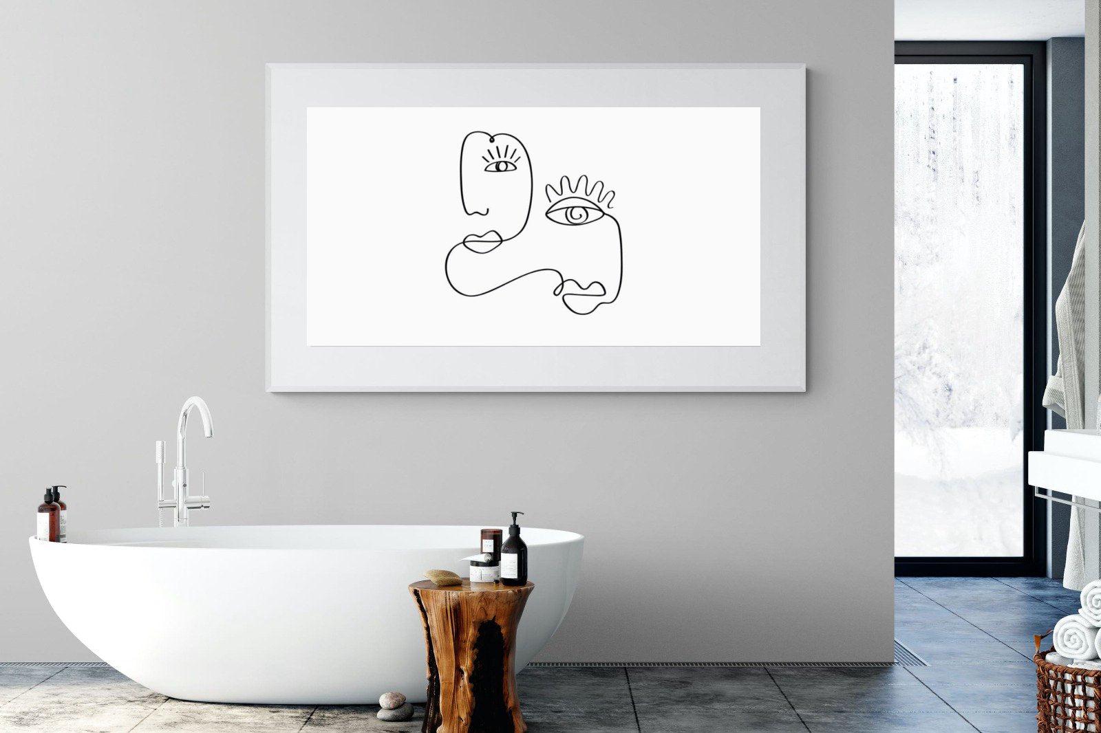 Picasso Two-Wall_Art-180 x 110cm-Framed Print-White-Pixalot