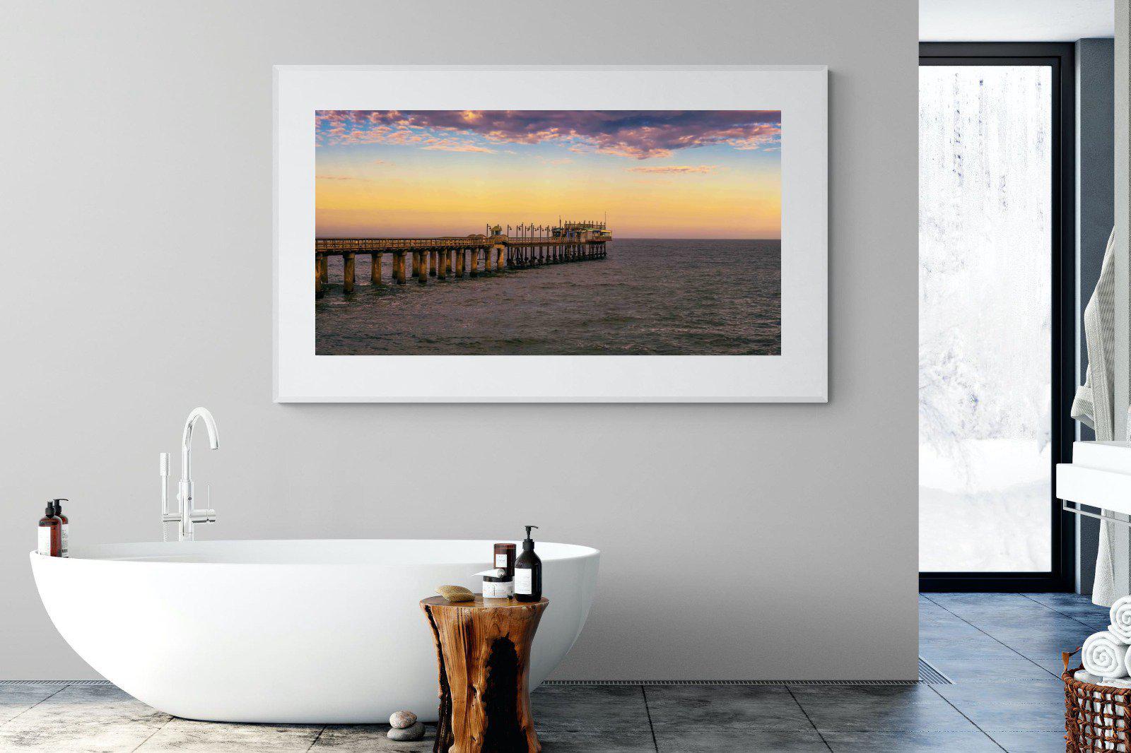 Pier-Wall_Art-180 x 110cm-Framed Print-White-Pixalot
