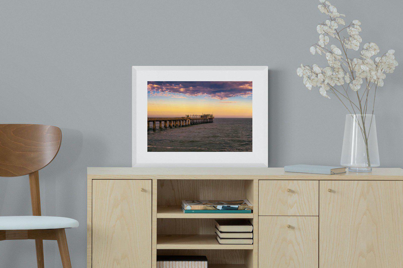 Pier-Wall_Art-60 x 45cm-Framed Print-White-Pixalot