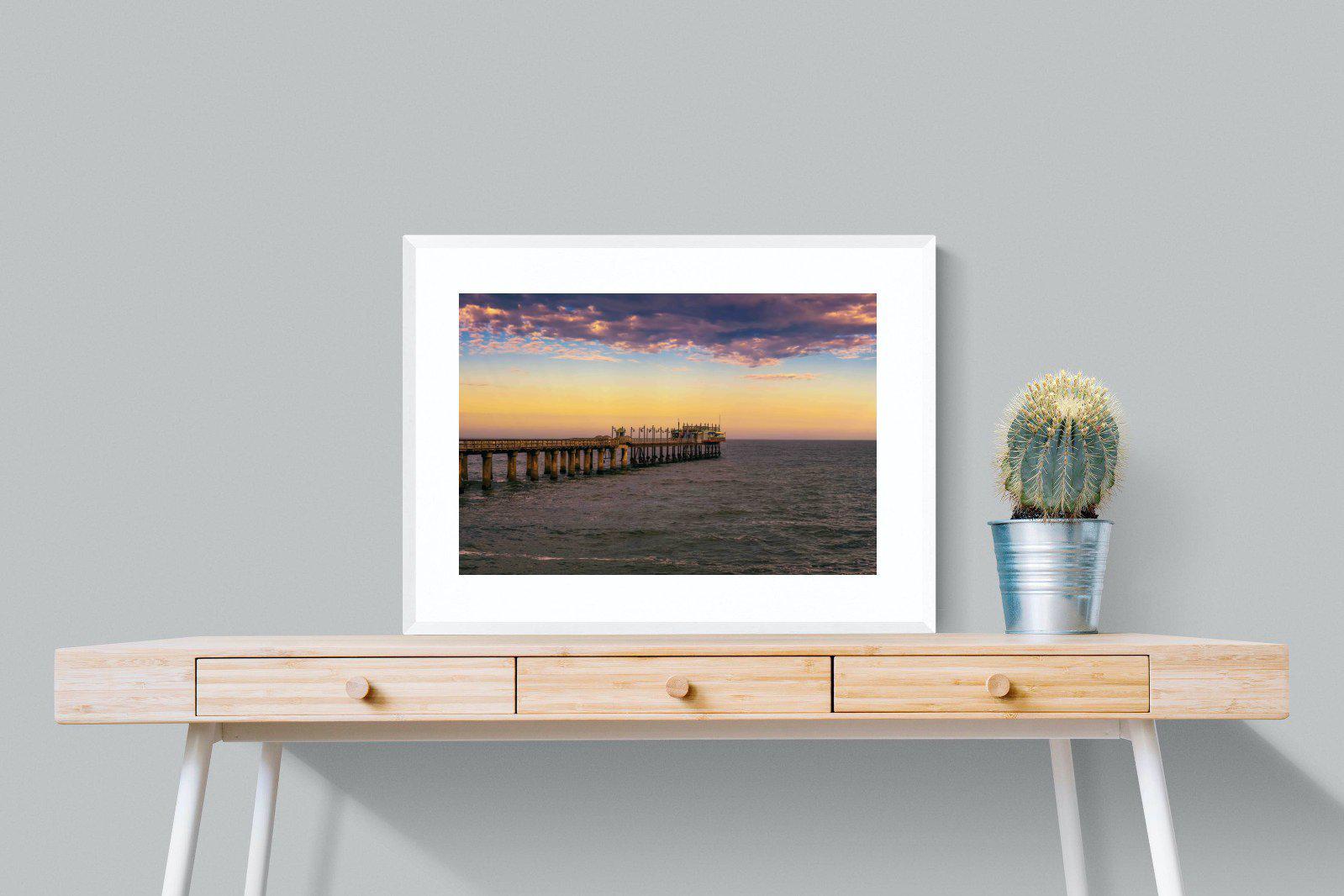 Pier-Wall_Art-80 x 60cm-Framed Print-White-Pixalot