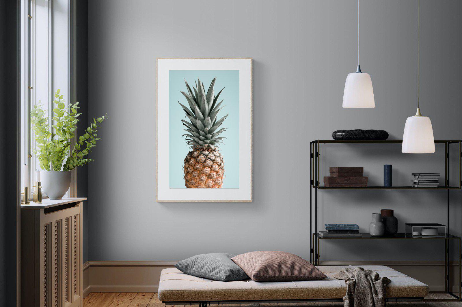 Pineapple-Wall_Art-100 x 150cm-Framed Print-Wood-Pixalot